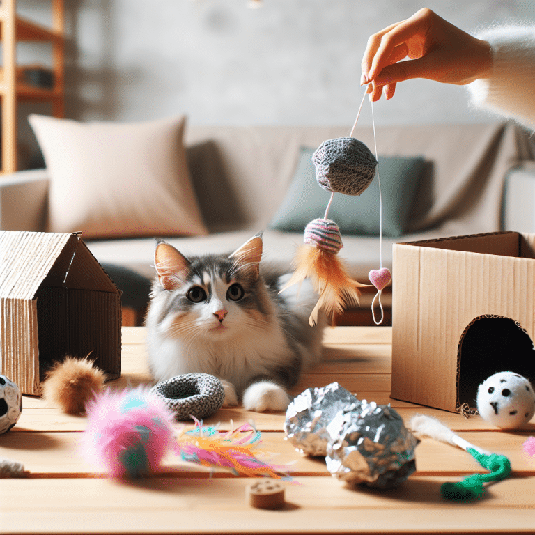 5 Juguetes Caseros Fáciles y Divertidos para Tu Gato – ¡A Jugar!
